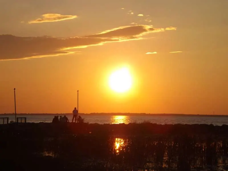 Coucher de soleil sur le lac Saint-François