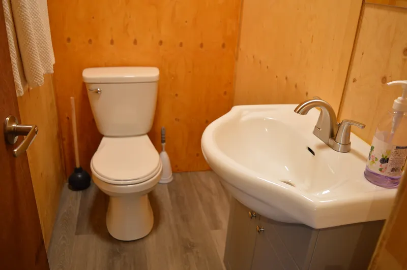 Salle de bain du chalet L’Arbrisseau